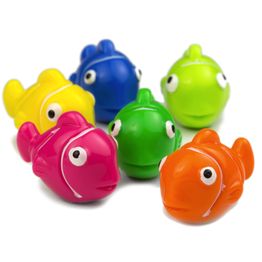 Clownfish magnets holds approx. 550 g, fish-shaped fridge magnets, set of 6