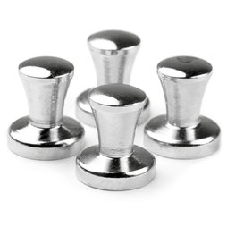 M-52, Mini-Max zilverkleurig, sterke bordmagneten neodymium, set van 4