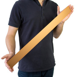 MB-17, Magneetstrip 70 cm, hechtondergrond voor magneten, om te schroeven, incl. 12 sterke magneten