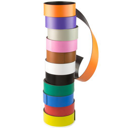MT-30, Gekleurd magneetband 30 mm, om zelf te beschrijven en op maat te knippen, rollen à 1 m