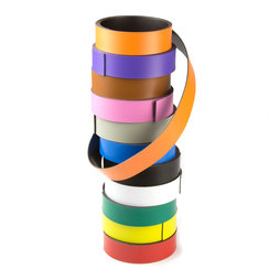 MT-20, Gekleurd magneetband 20 mm, om zelf te beschrijven en op maat te knippen, rollen à 1 m