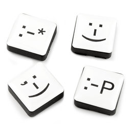 LIV-88, Emoticons, koelkastmagneten vierkant, set van 4