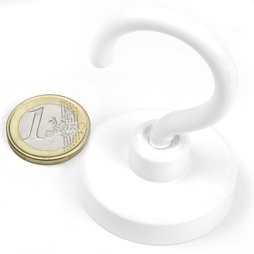 Haakmagneet wit