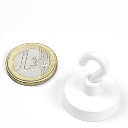 Haakmagneet wit