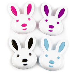 SALE-089, Bunny, koelkastmagneten in de vorm van een haasje, set van 4
