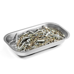WS-MTR-03, Magneetschaal rechthoekig, voor spijkers, schroeven, bits enz., 237 x 136 x 28 mm