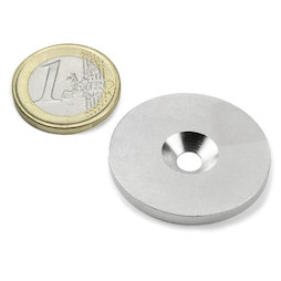 Metalen schijfje met verzonken gat Ø 34 mm