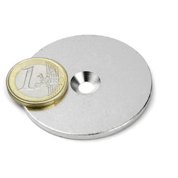 Metalen schijf met verzonken gat Ø 50 mm