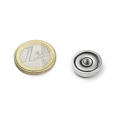 Potmagneet met inwendig schroefdraad M4