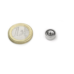 ITN-10, Potmagneet met inwendig schroefdraad M3, Ø 10 mm