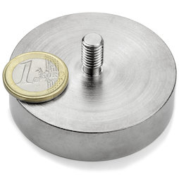 Potmagneet met draadstift