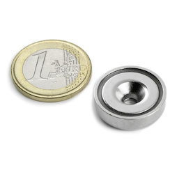 Potmagneet met verzonken gat