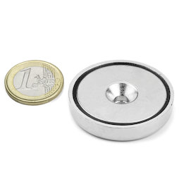 Potmagneet met verzonken gat