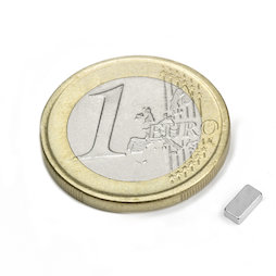 Blokmagneet 5 x 2,5 x 1,5 mm