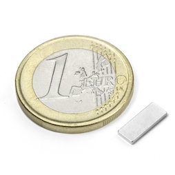 Blokmagneet 10 x 4 x 1 mm