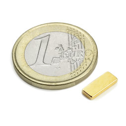 Blokmagneet 10 x 4 x 1,5 mm