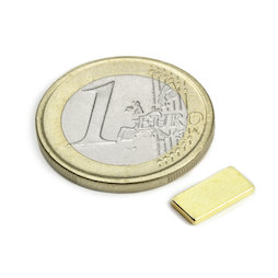 Blokmagneet 10 x 5 x 1 mm