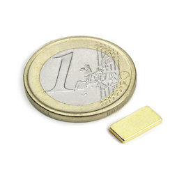 Blokmagneet 10 x 5 x 1,2 mm