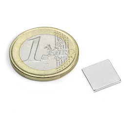Blokmagneet 10 x 10 x 1,2 mm