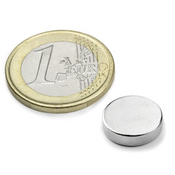 Schijfmagneet Ø 12 mm, hoogte 3 mm