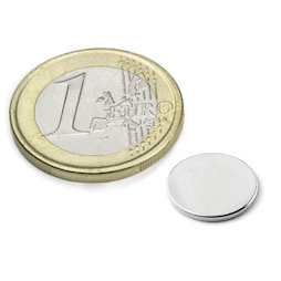 Schijfmagneet Ø 12 mm, hoogte 1 mm