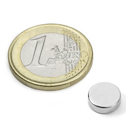 Schijfmagneet Ø 9 mm, hoogte 3 mm