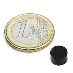S-08-05-E, Schijfmagneet Ø 8 mm, hoogte 5 mm, neodymium, N45, epoxy coating