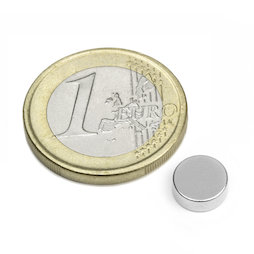 Schijfmagneet Ø 8 mm, hoogte 3 mm