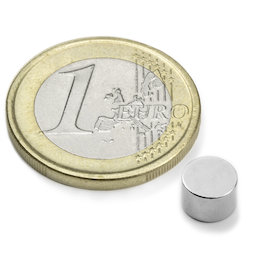 Schijfmagneet Ø 6 mm, hoogte 4 mm
