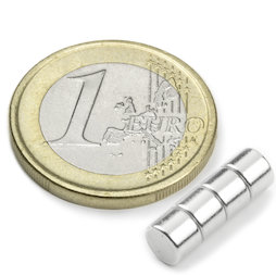 Schijfmagneet Ø 5 mm, hoogte 3 mm