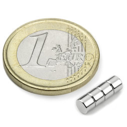 Schijfmagneet Ø 4 mm, hoogte 3 mm