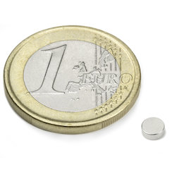 Schijfmagneet Ø 4 mm, hoogte 1,5 mm