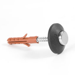 M-82, Magnetische wandpinnen, met schroef en plug, om voorwerpen op te hangen, set van 5