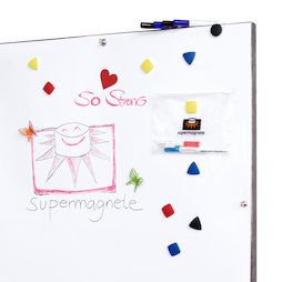 FS-100500MWBG-STIC, Whiteboardfolie zelfklevend ferromagnetisch, ideale hechtondergrond voor magneten, rol van 1 x 5 m