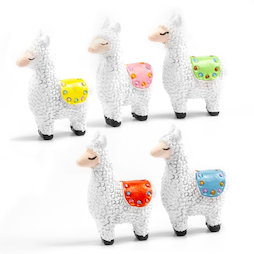 LIV-134, Lama, decomagneten in lama-vorm, set van 5