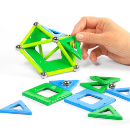 TG-GEO-04, Geomag Panels 32, magnetisch constructiespeelgoed, 32-delig