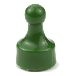 M-PIN/green, Magneetpins 'Player', prikbordmagneten in de vorm van een speelfiguur, set van 10, groen