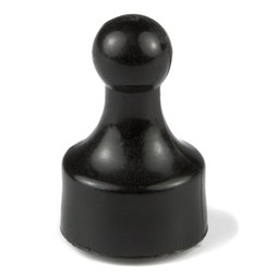M-PIN/black, Magneetpins 'Player', prikbordmagneten in de vorm van een speelfiguur, set van 10, zwart