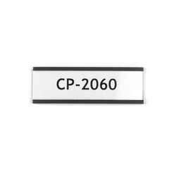 CP-2060, Magnetische etiketten 60 x 20 mm, om metalen schappen mee te etiketteren, met inlegvel & beschermfolie