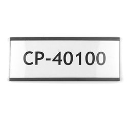 CP-40100, Magnetische etiketten 100 x 40 mm, om metalen schappen mee te etiketteren, met inlegvel & beschermfolie