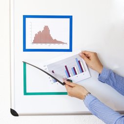 QMS-A5, Magneetkader A5, om aanwijzingen op te hangen, voor whiteboards, kasten enz., A5-formaat