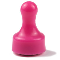 M-PIN/pink, Magneetpins 'Player', prikbordmagneten in de vorm van een speelfiguur, set van 10, rose