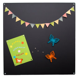 MB-11, Magneetbord vierkant, van 0,8 mm dik staalplaat, 40 x 40 cm, in verschillende kleuren